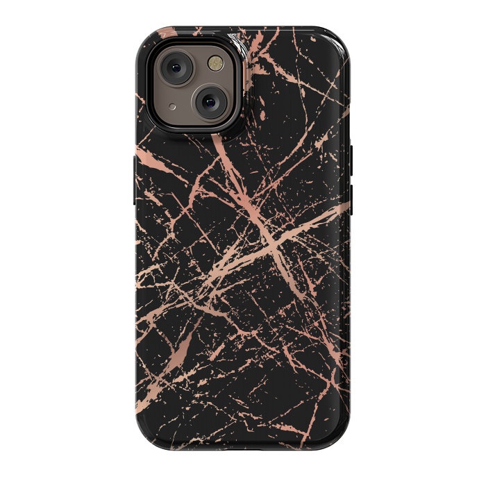 iPhone 14 StrongFit Copper Splatter 003 by Jelena Obradovic