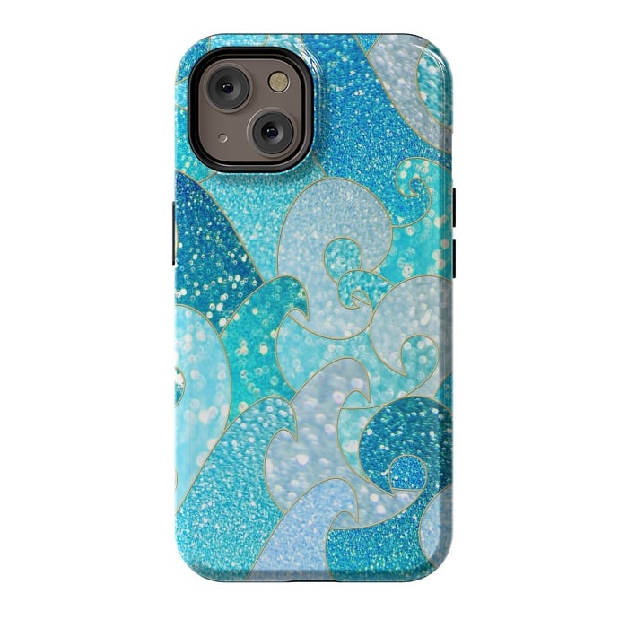 iPhone 14 StrongFit Mermaid Ocean Glitter Waves by  Utart