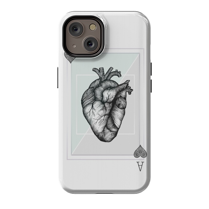 iPhone 14 StrongFit Ace of Hearts by Barlena