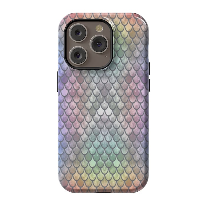 iPhone 14 Pro StrongFit Pretty Mermaid Scales 26 by Angelika Parker
