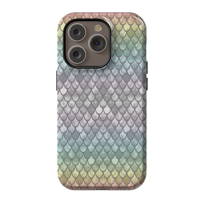 iPhone 14 Pro StrongFit Pretty Mermaid Scales 11 by Angelika Parker