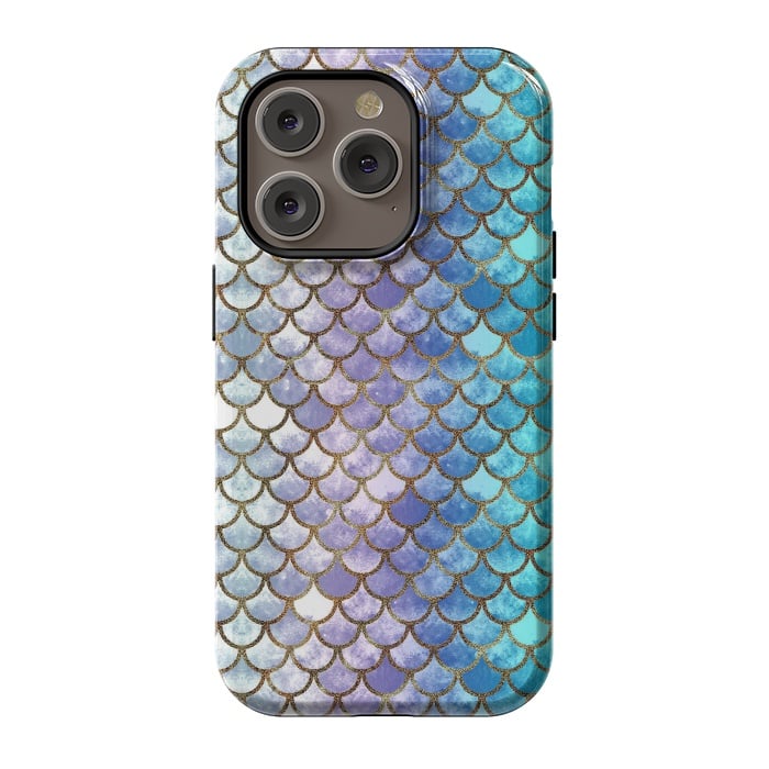 iPhone 14 Pro StrongFit Pretty Mermaid Scales 38 by Angelika Parker