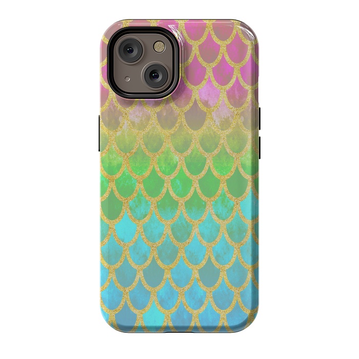 iPhone 14 StrongFit Pretty Mermaid Scales 115 by Angelika Parker