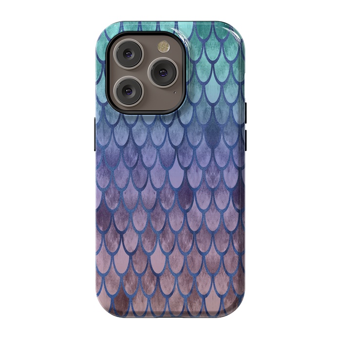 iPhone 14 Pro StrongFit Pretty Mermaid Scales 99 by Angelika Parker