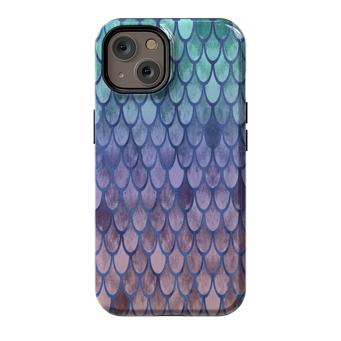 iPhone 14 StrongFit Pretty Mermaid Scales 99 by Angelika Parker