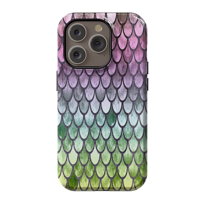 iPhone 14 Pro StrongFit Pretty Mermaid Scales 119 by Angelika Parker