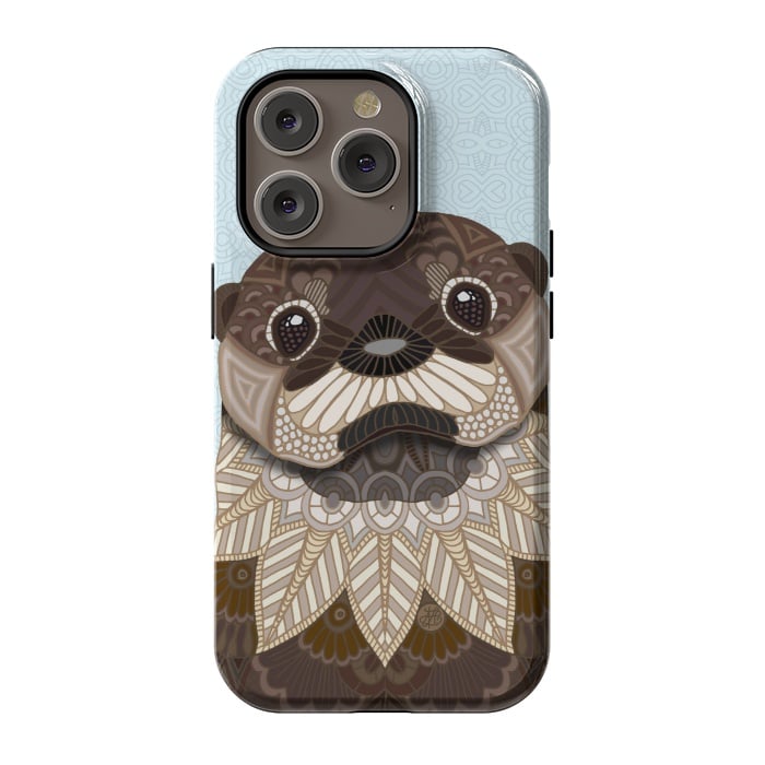 iPhone 14 Pro StrongFit Otterly Cute by Angelika Parker