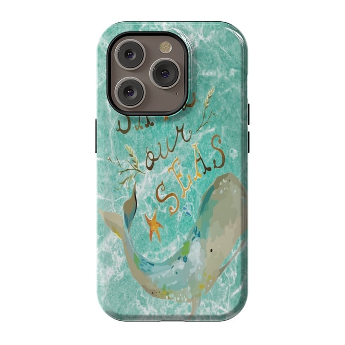 iPhone 14 Pro StrongFit Save our Seas by Joanna Vog