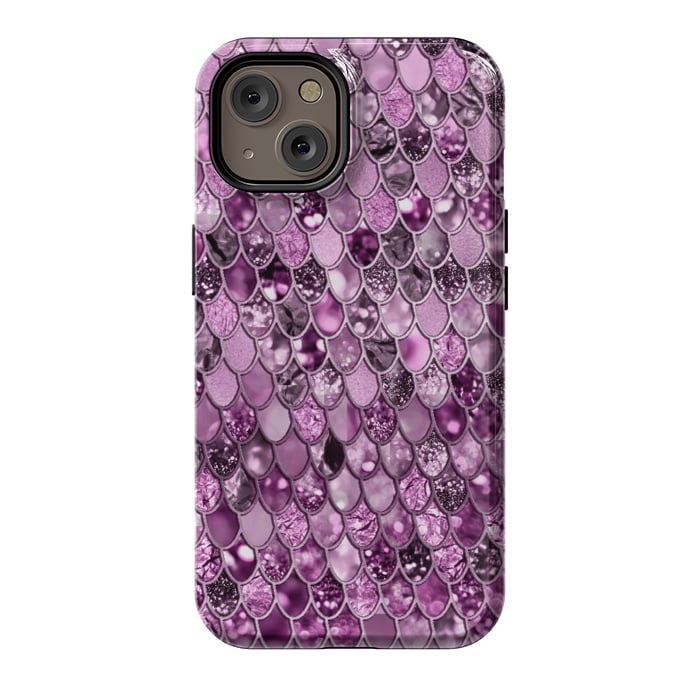 iPhone 14 StrongFit Purple and Violet Trendy Shine Mermaid Scales by  Utart