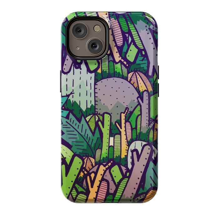 iPhone 14 StrongFit Jungle Cactus by Steve Wade (Swade)