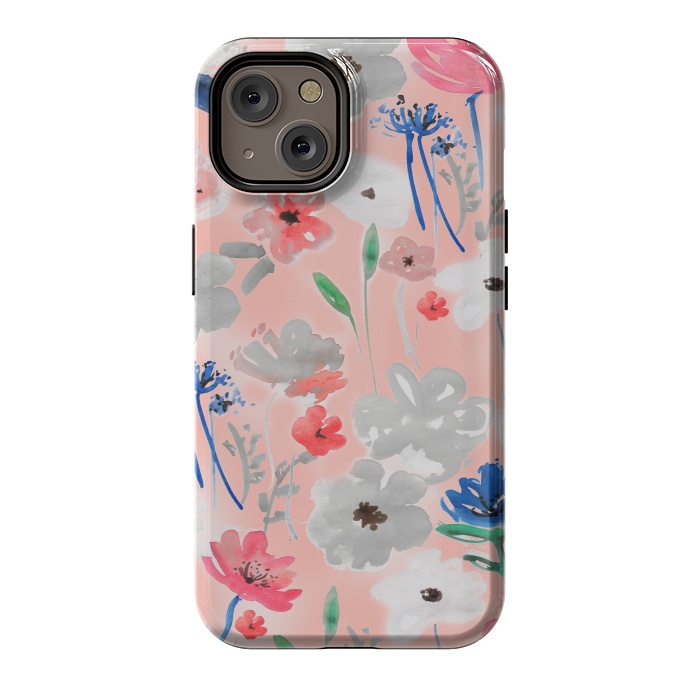 iPhone 14 StrongFit Blush florals by MUKTA LATA BARUA