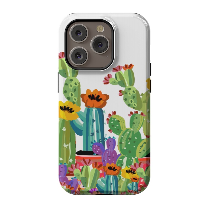 iPhone 14 Pro StrongFit cactus land by MUKTA LATA BARUA