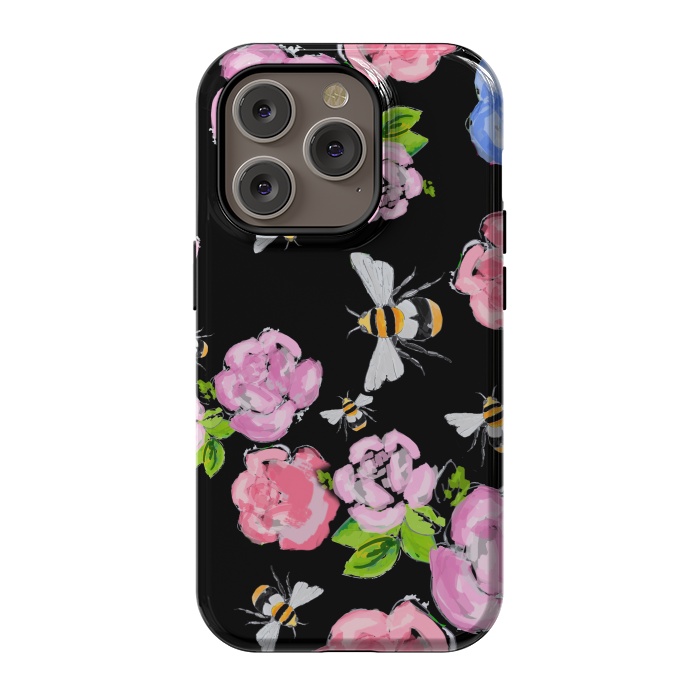 iPhone 14 Pro StrongFit Dark Blooms by MUKTA LATA BARUA