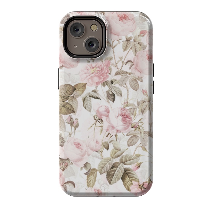 iPhone 14 StrongFit Romantic Vintage Roses Pattern by  Utart