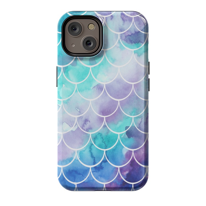 iPhone 14 StrongFit Pastel Clouds Mermaids Tail by Becky Starsmore
