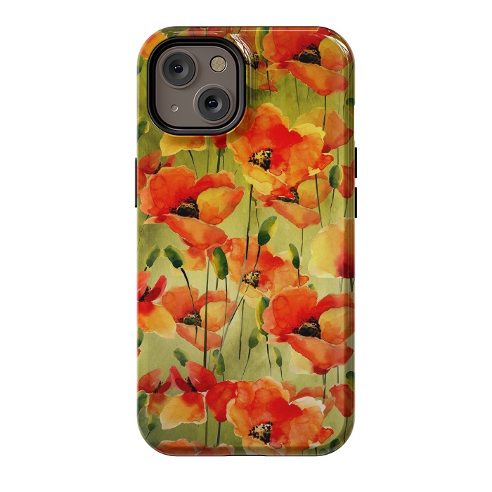 iPhone 14 StrongFit Poppy Fields forever by  Utart