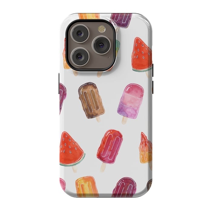 iPhone 14 Pro StrongFit Summer Popsicle Print by Becky Starsmore