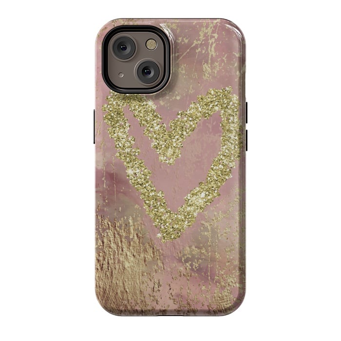 iPhone 14 StrongFit Sparkling Heart by Andrea Haase