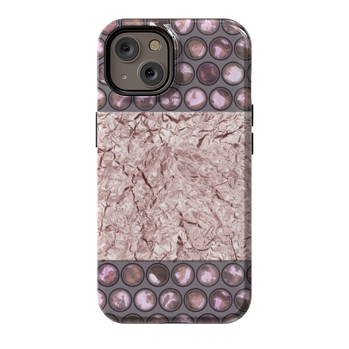 iPhone 14 StrongFit Rose Gold Shiny Elegance by Andrea Haase