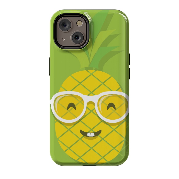 iPhone 14 StrongFit Summer Fun - Smiling Pineapple by DaDo ART