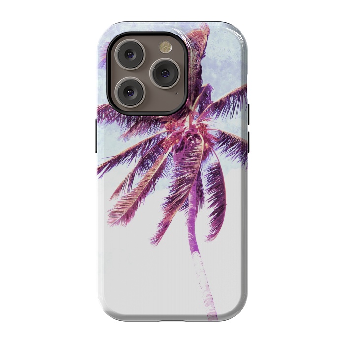 iPhone 14 Pro StrongFit Palm Tree Tropical Illustration by Alemi