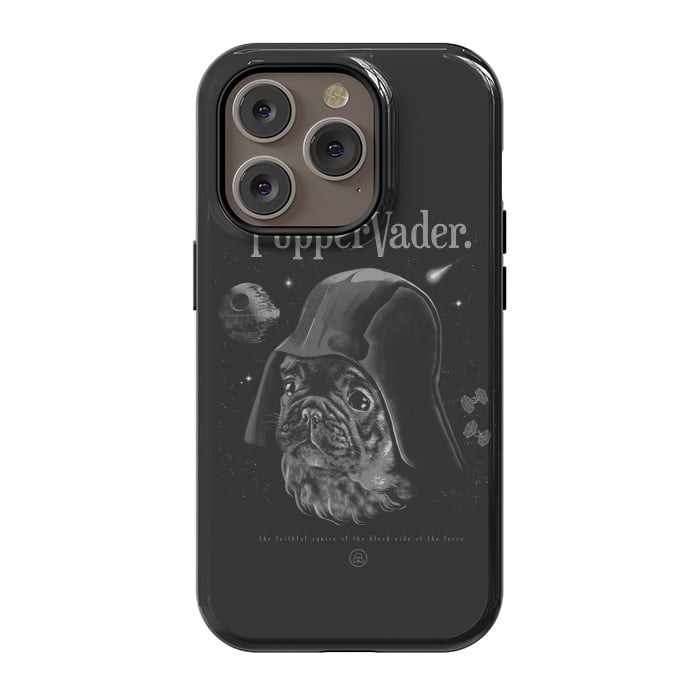 iPhone 14 Pro StrongFit Pupper Vader by jackson duarte