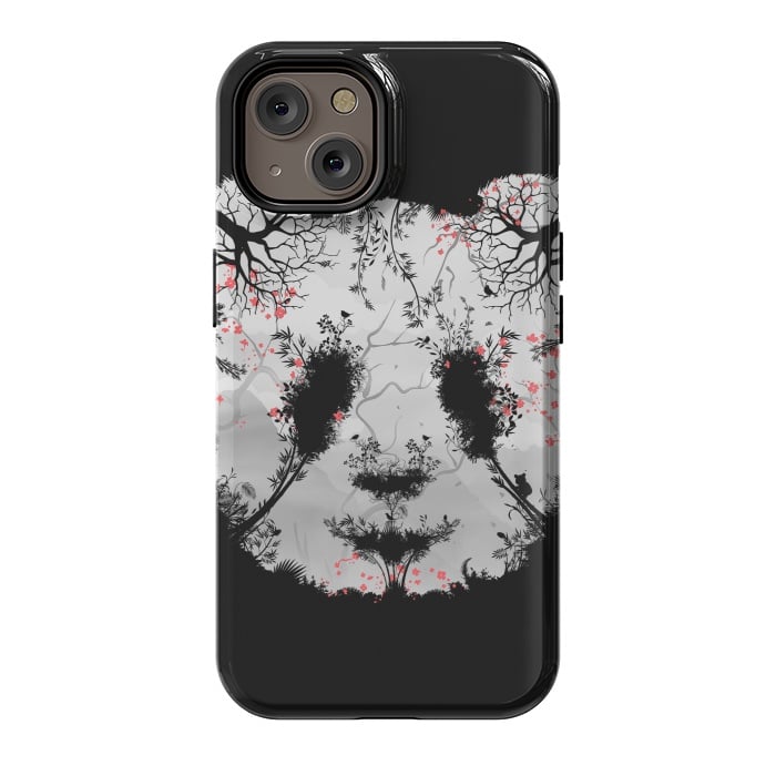 iPhone 14 StrongFit Dark Forest Panda by Sitchko
