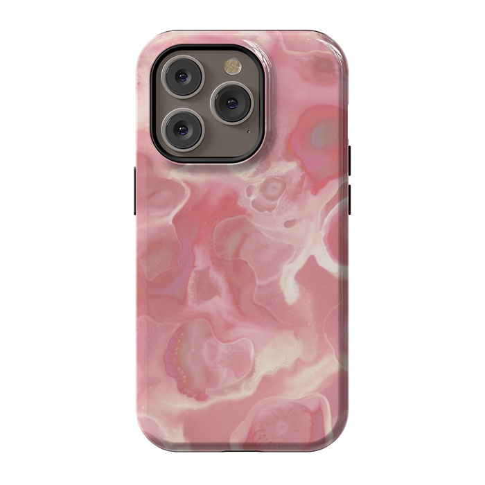 iPhone 14 Pro StrongFit Melted Strawberry Cream by Micklyn Le Feuvre