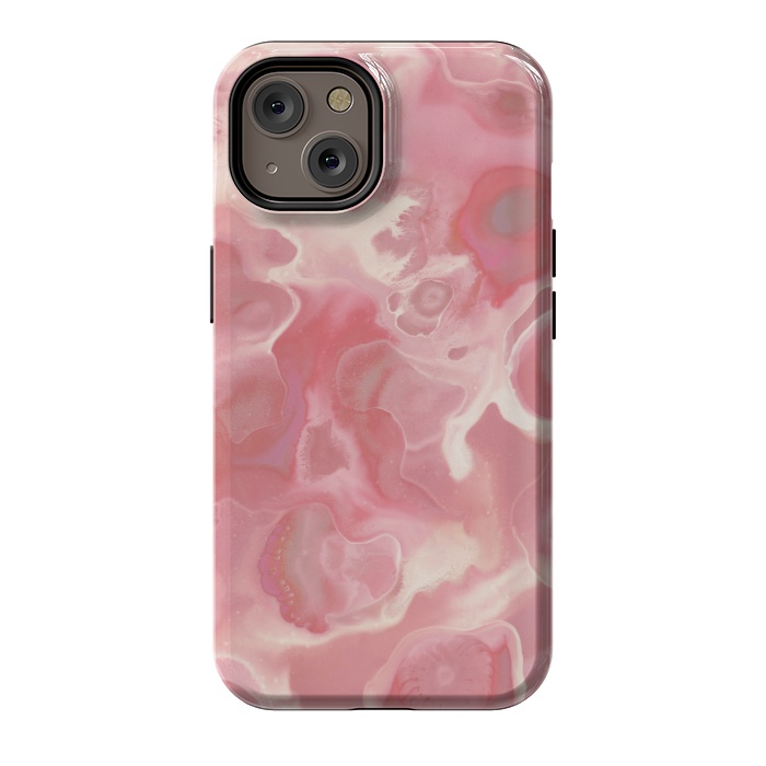 iPhone 14 StrongFit Melted Strawberry Cream by Micklyn Le Feuvre