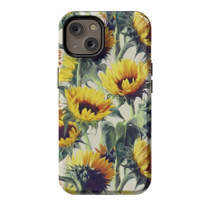 iPhone 14 StrongFit Sunflowers Forever by Micklyn Le Feuvre