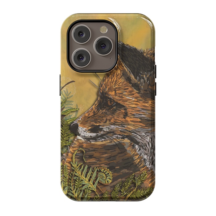 iPhone 14 Pro StrongFit Ferny Fox by Lotti Brown