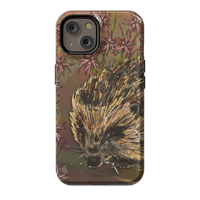 iPhone 14 StrongFit Sweet Hedgehog by Lotti Brown
