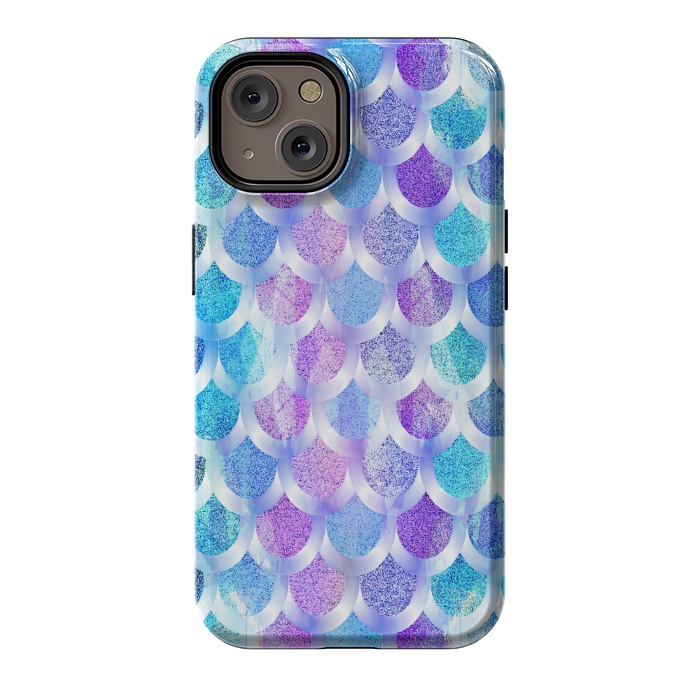 iPhone 14 StrongFit Blue purple mermaid by Jms