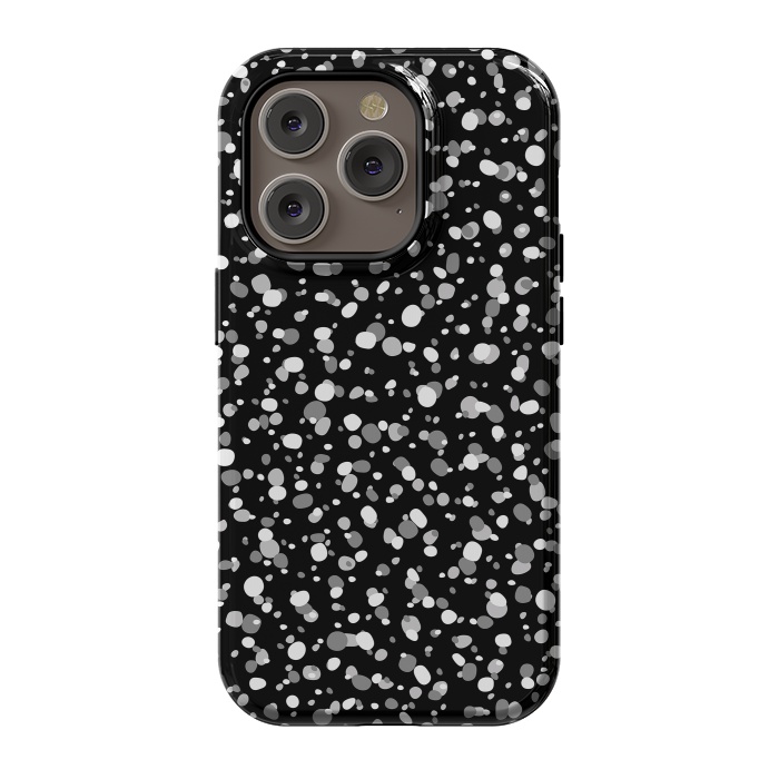 iPhone 14 Pro StrongFit White Dots by Majoih