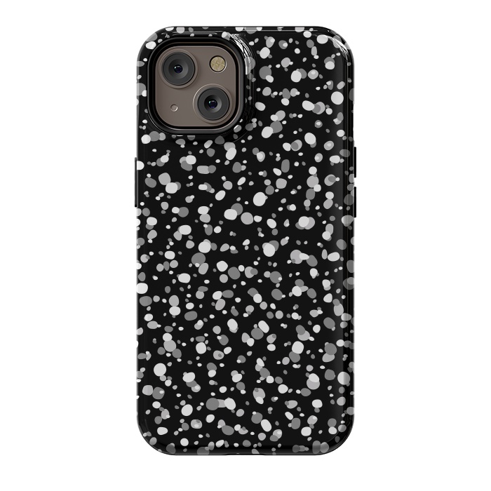 iPhone 14 StrongFit White Dots by Majoih