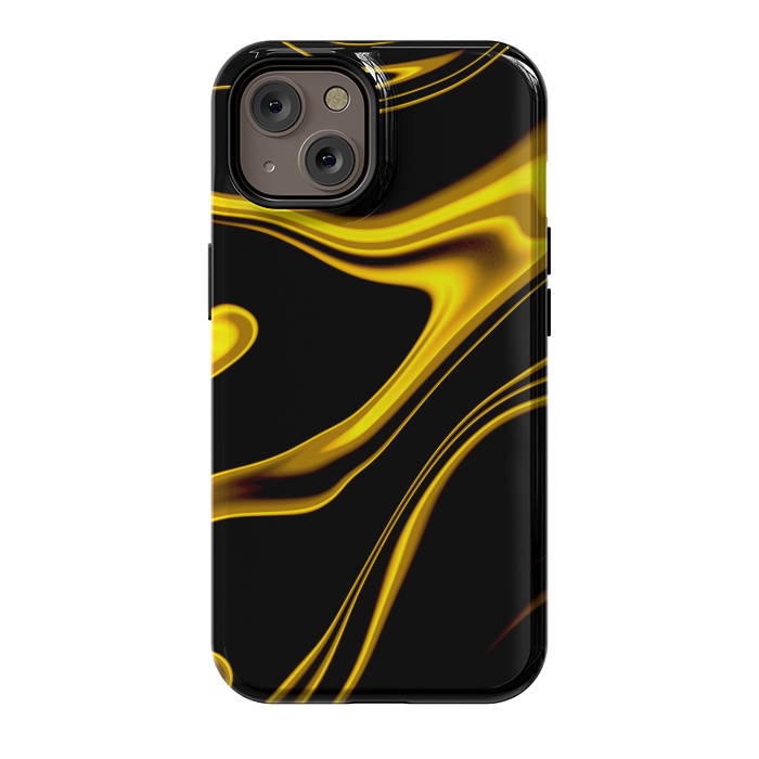 iPhone 14 StrongFit Black and Gold by Ashley Camille