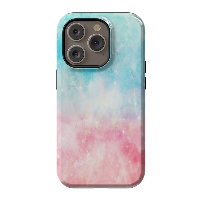 iPhone 14 Pro StrongFit Blue pink galaxy by Jms