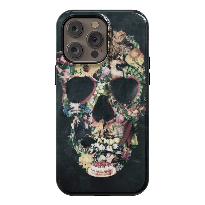 iPhone 14 Pro max StrongFit Vintage Skull by Ali Gulec