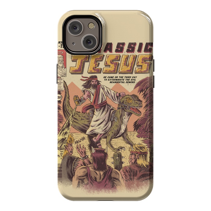 iPhone 14 Plus StrongFit JURASSIC JESUS by Ilustrata