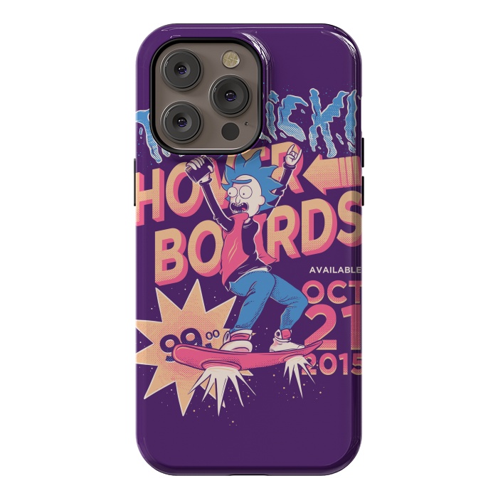 iPhone 14 Pro max StrongFit Tiny rick hoverboards by Ilustrata