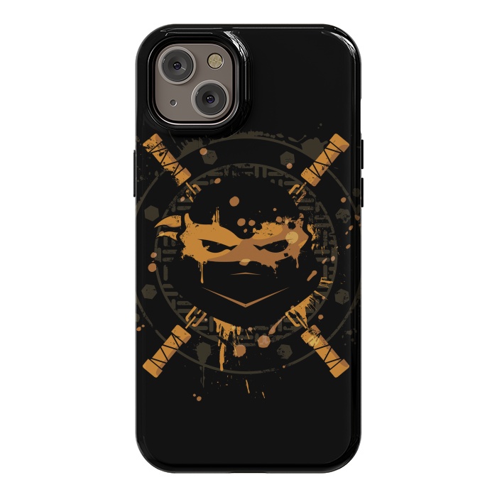 iPhone 14 Plus StrongFit Michelangelo Turtle by Sitchko
