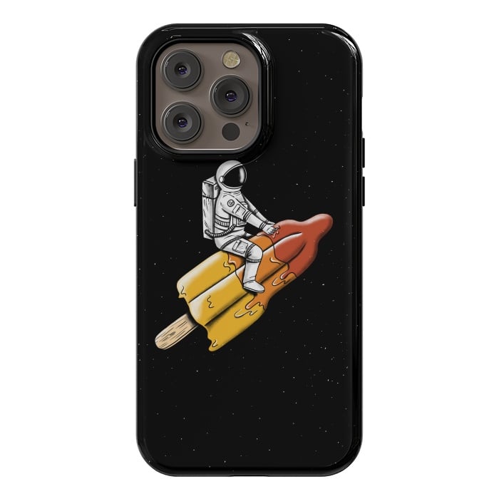 iPhone 14 Pro max StrongFit Astronaut Melted Rocket by Coffee Man