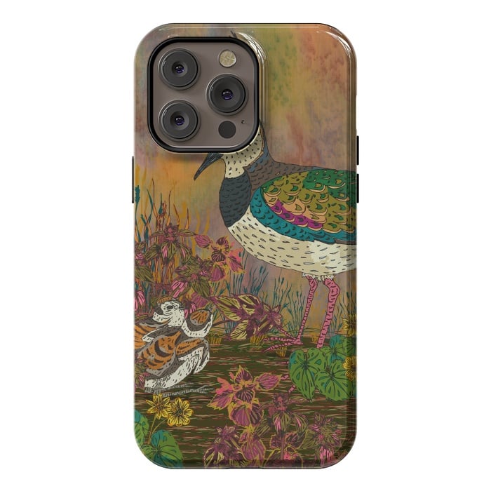 iPhone 14 Pro max StrongFit Lapwing Revival by Lotti Brown