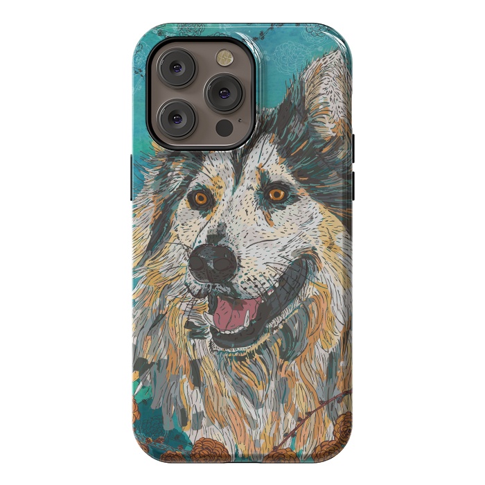 iPhone 14 Pro max StrongFit Husky by Lotti Brown