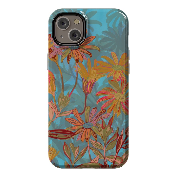 iPhone 14 Plus StrongFit Fantasy Fall Flowers by Lotti Brown