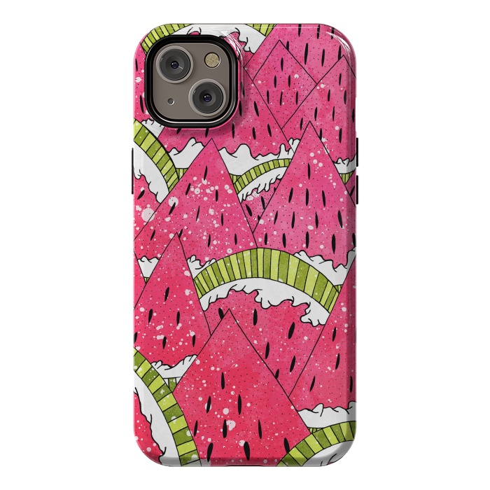 iPhone 14 Plus StrongFit Watermelon Mountains by Steve Wade (Swade)