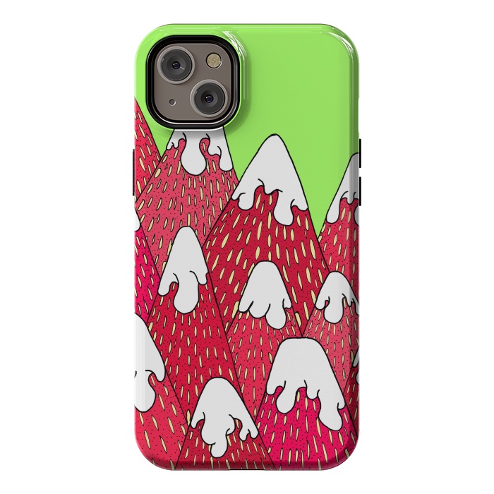 iPhone 14 Plus StrongFit Strawberry Mountains by Steve Wade (Swade)