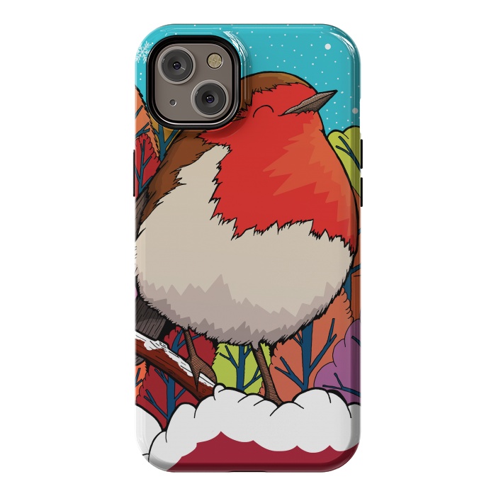 iPhone 14 Plus StrongFit The Big Red Robin by Steve Wade (Swade)