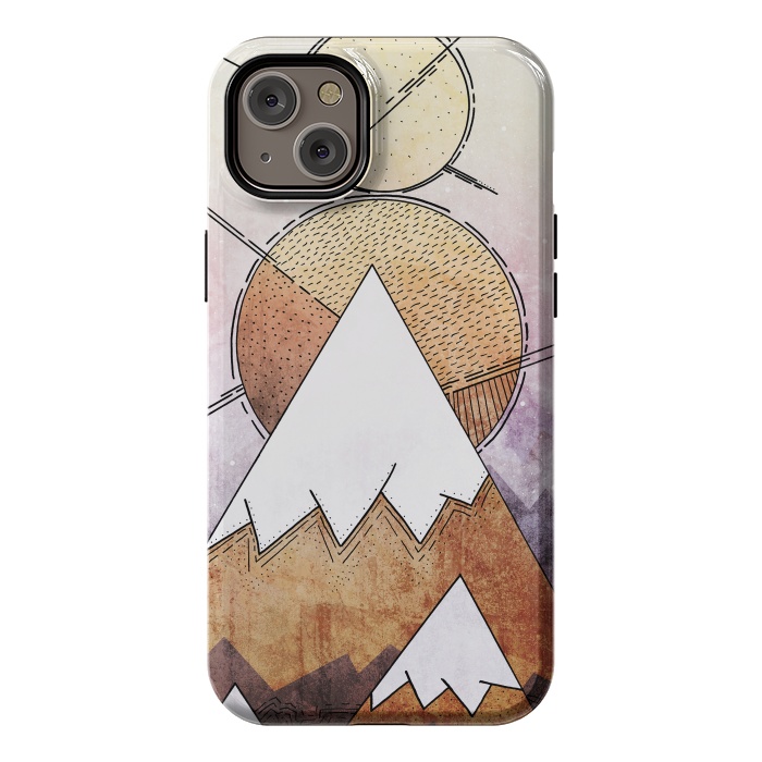 iPhone 14 Plus StrongFit Metal Mountains by Steve Wade (Swade)