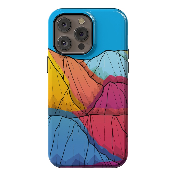 iPhone 14 Pro max StrongFit Colour outside the mountains by Steve Wade (Swade)